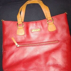 Red Leather Handbag